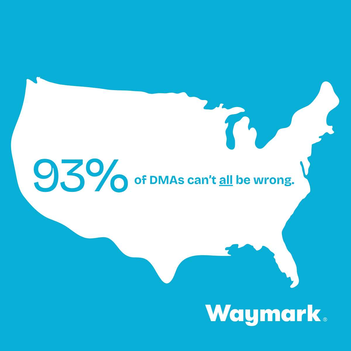 Waymark LinkedIn ABM ad featuring competitor results